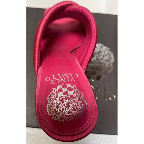 Vince Camuto VC-Sarendie 8M Satin Fuchsia High Heel Sandals HOCO Prom - Picture 7 of 12